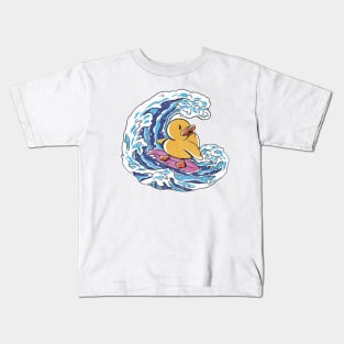 Duck Surfing Kids T-Shirt